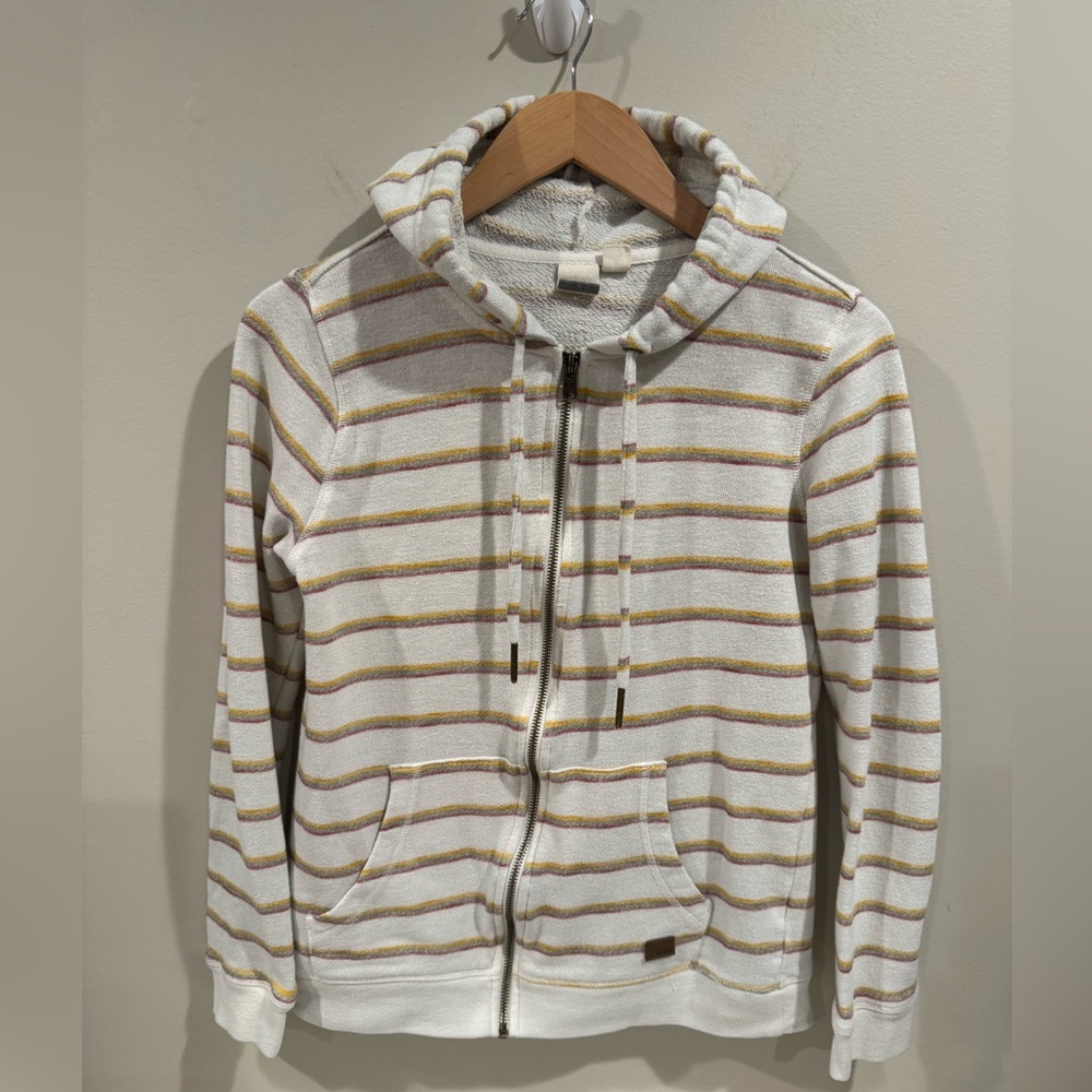 Roxy Perfect Wave Striped Zip-Up Small Relaxed Fit